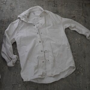 Zara white denim dress